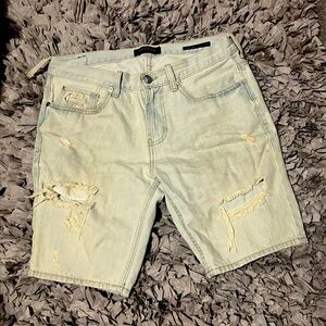 PACSUN Men’s Ripped Jean Shorts